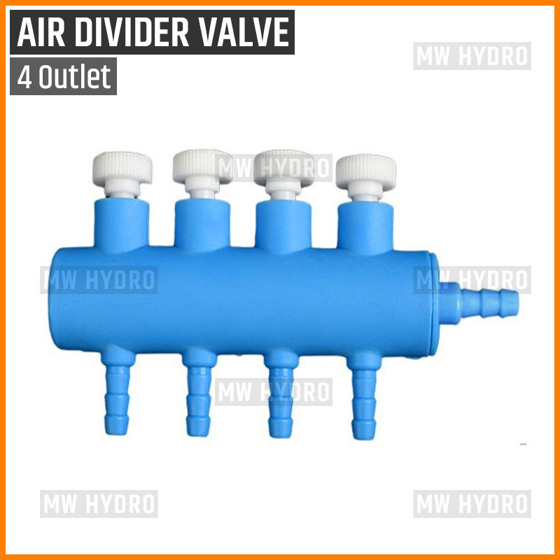 Air Divider Valve 4 Way, Keran Pembagi Udara Aerator Cabang 4