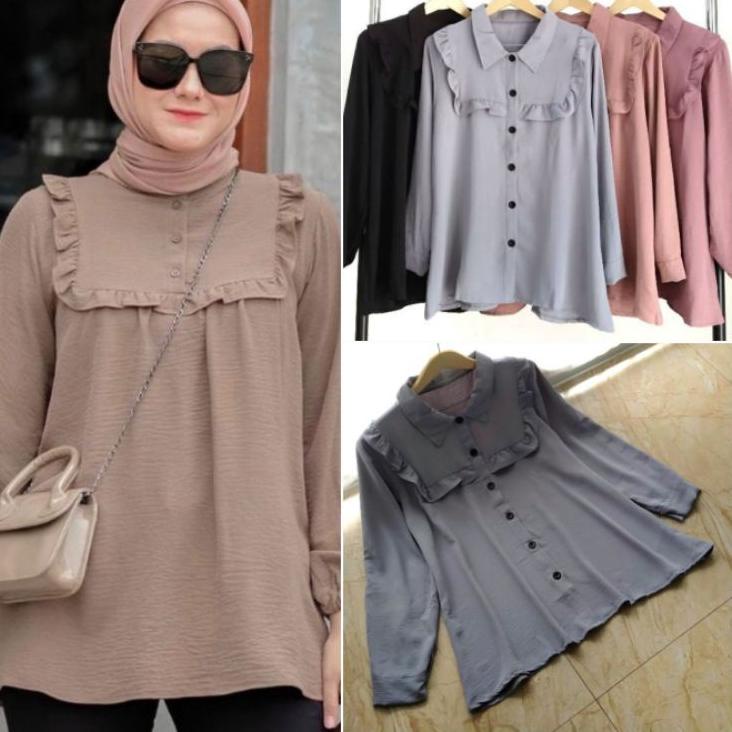 (ATC) OSELA SHIRT URAGIRI//BLOES BAHAN CRINKLE URAGIRI