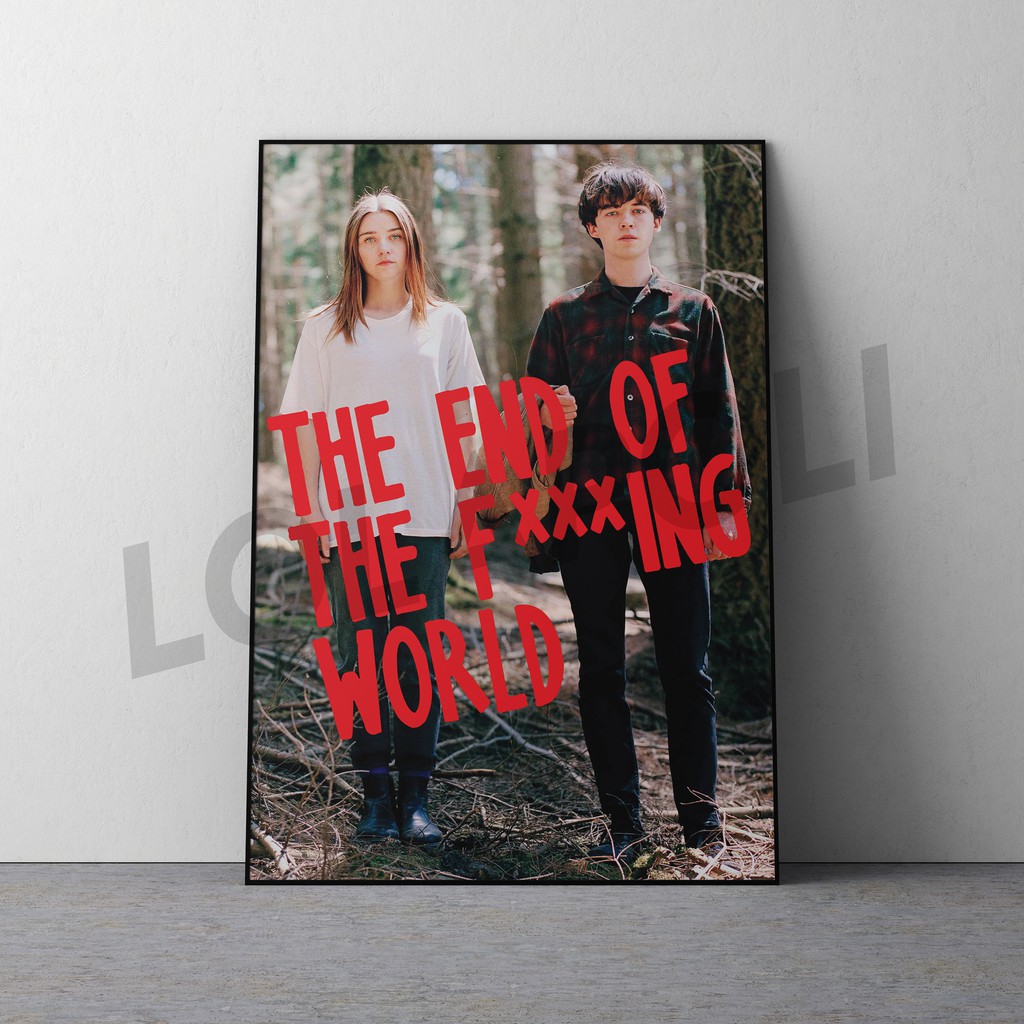 Hiasan Dinding Poster Kayu - Series The End of The F***ing World