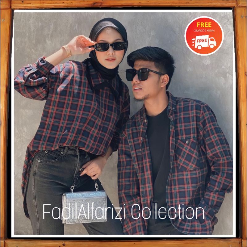 BAJU SET Kemeja Flanel Lengan Pendek+Celana Chinos Lengan Panjang Original Premium