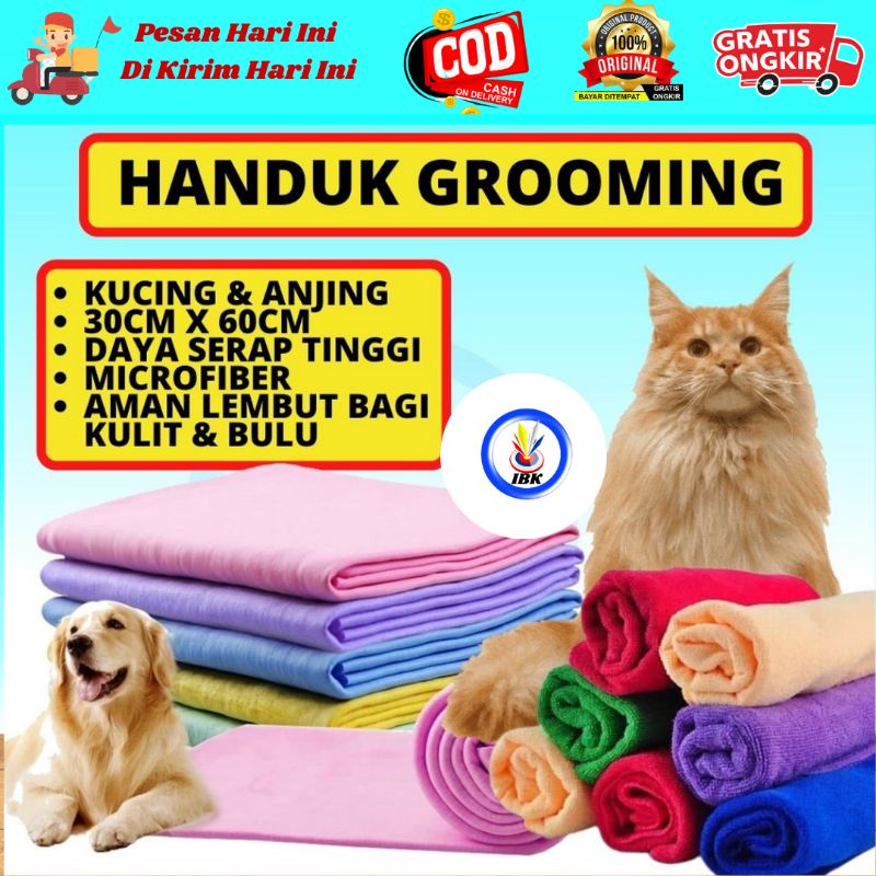 Handuk Anjing Kucing Handuk Kucing Microfiber 30×60 cm Handuk IBK123