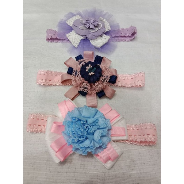 bando anak / bando bayi 3pcs / bandana bayi impor / headband / bando bayi