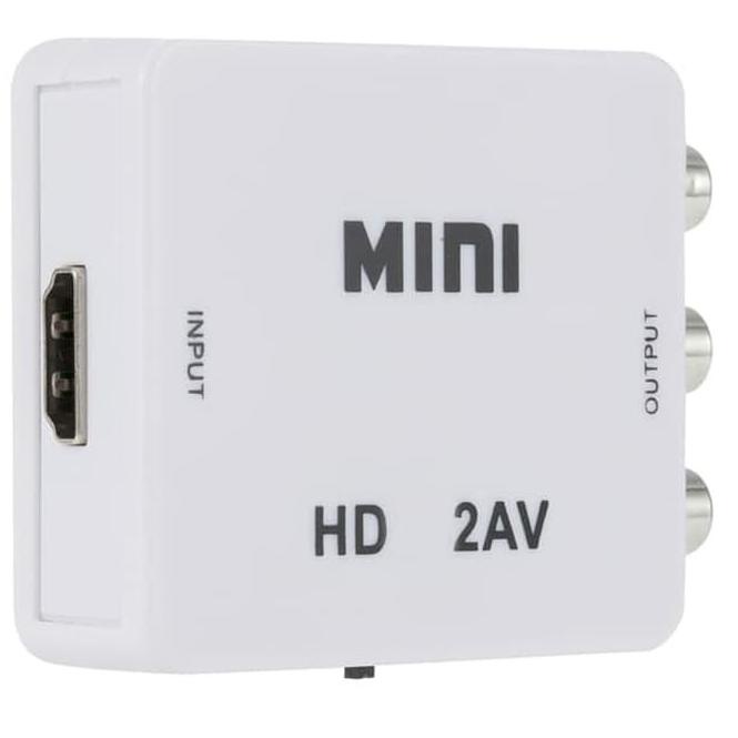 Paling Dicari.. HDMI to AV / RCA converter 3 Colokan RCA Adapter Box 6TW