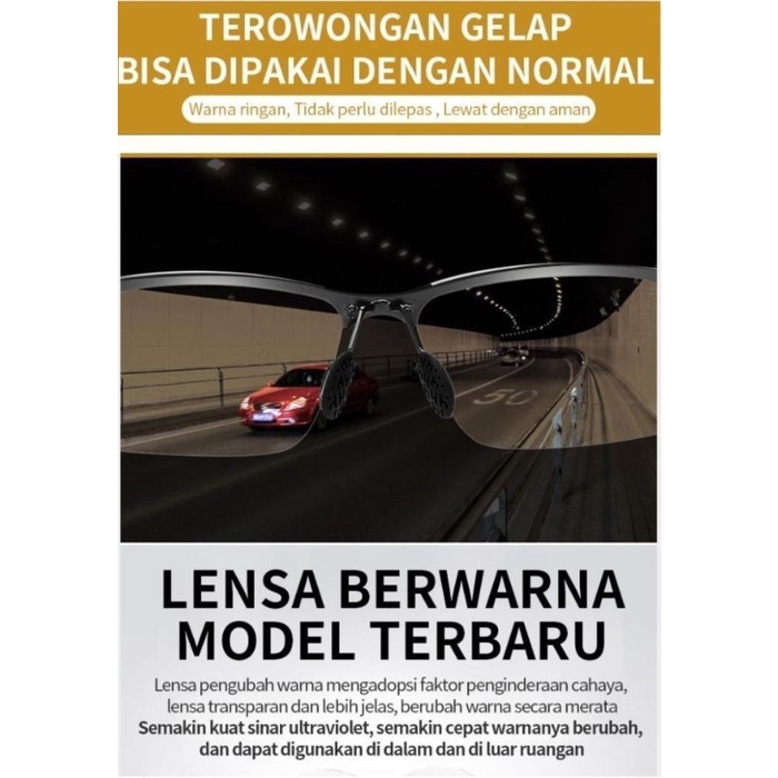Kacamata Driver Sopir - Sunglasses Police Sporty Photocromic