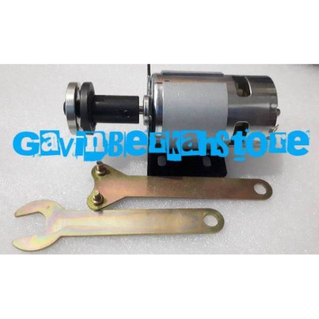 Sepaket Mesin Dinamo Motor 775 plus paket Arbor kunci set gerinda