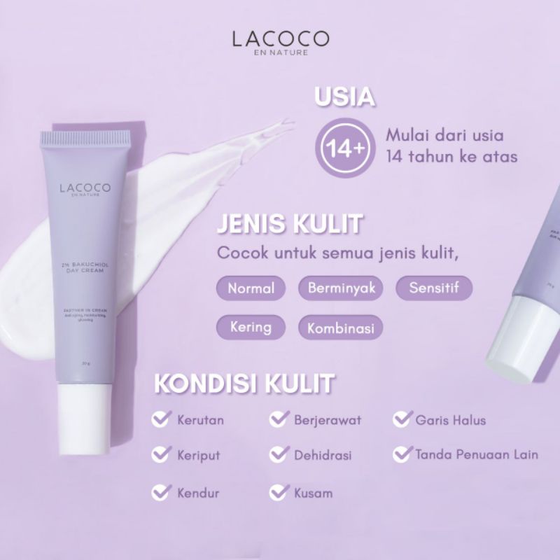 LACOCO 2% BAKUCHIOL DAY CREAM | LACOCO SERIES LACOCO NASA LACOCO ORIGINAL