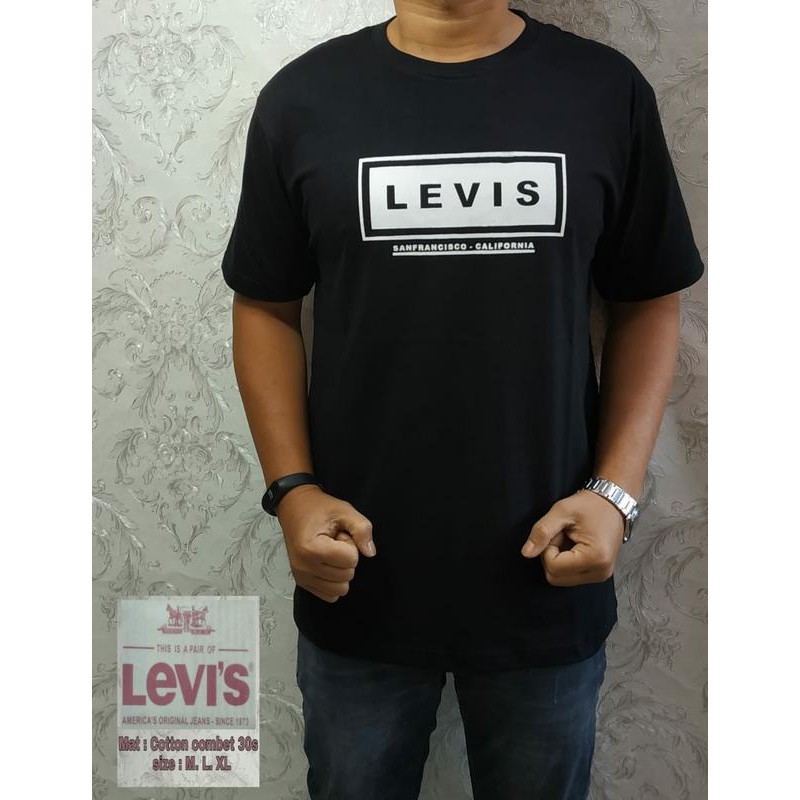 KAOS LEVIS KEREN BAJU COWOK DISTRO FASHION PRIA