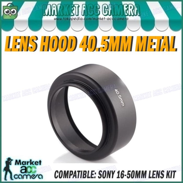 Hood Lensa Lens Hood 40.5Mm For Lens Sony E 16-50Mm (A5000, A5100, A6000, A6300)