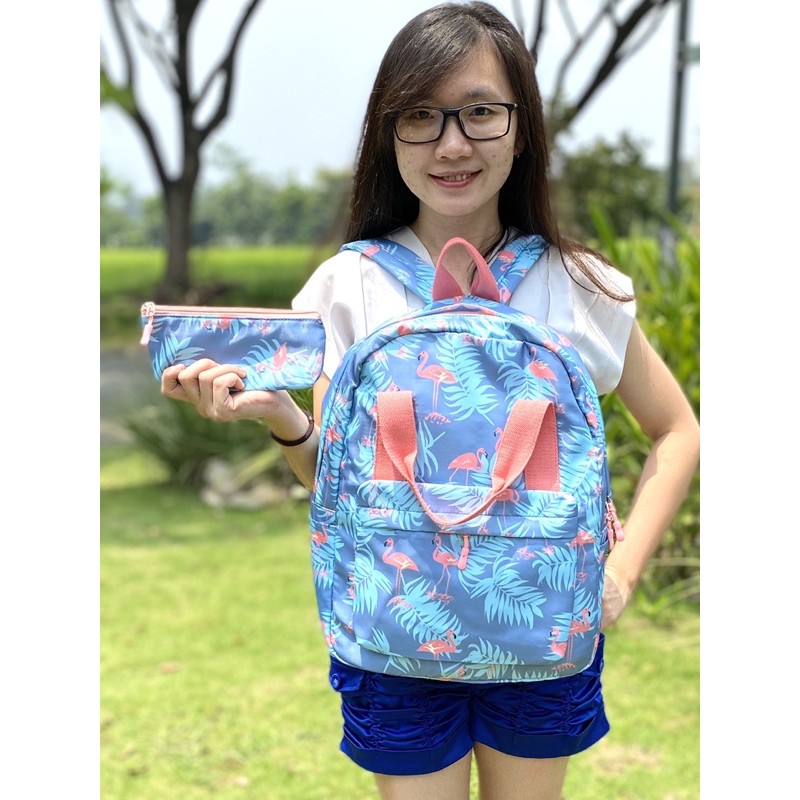 Tas ransel wanita import premium anti air sekolah kuliah fashion backpack anak korea jinjing