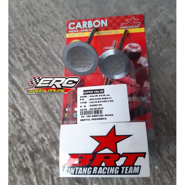 KLEP BRT 34 - 29 MM BATANG 5 MM CARBON