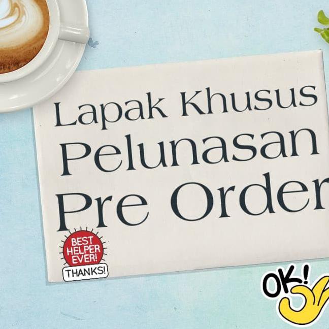 

Big Sale Lapak Khusus Pelunasan Pre Order Promo Awal tahun