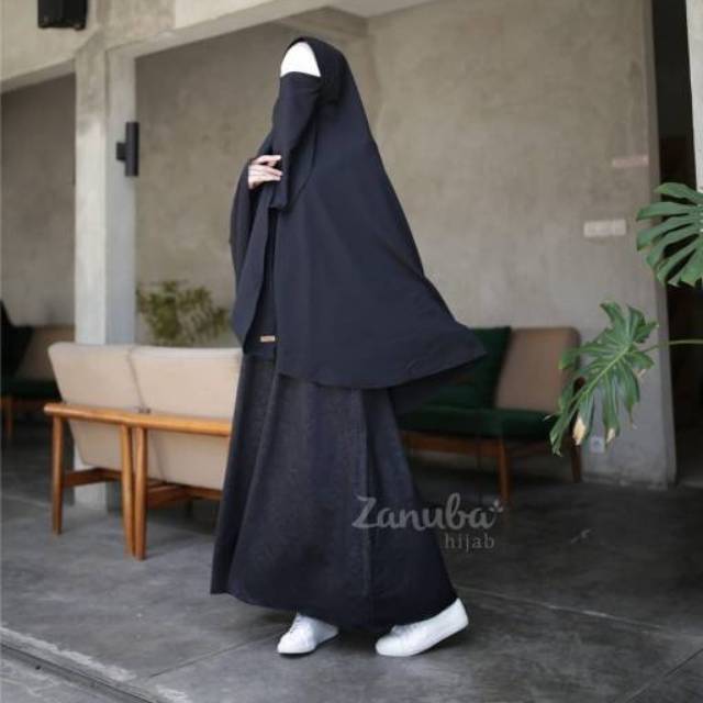 Gamis Opnaisel Emboss Set Zanuba