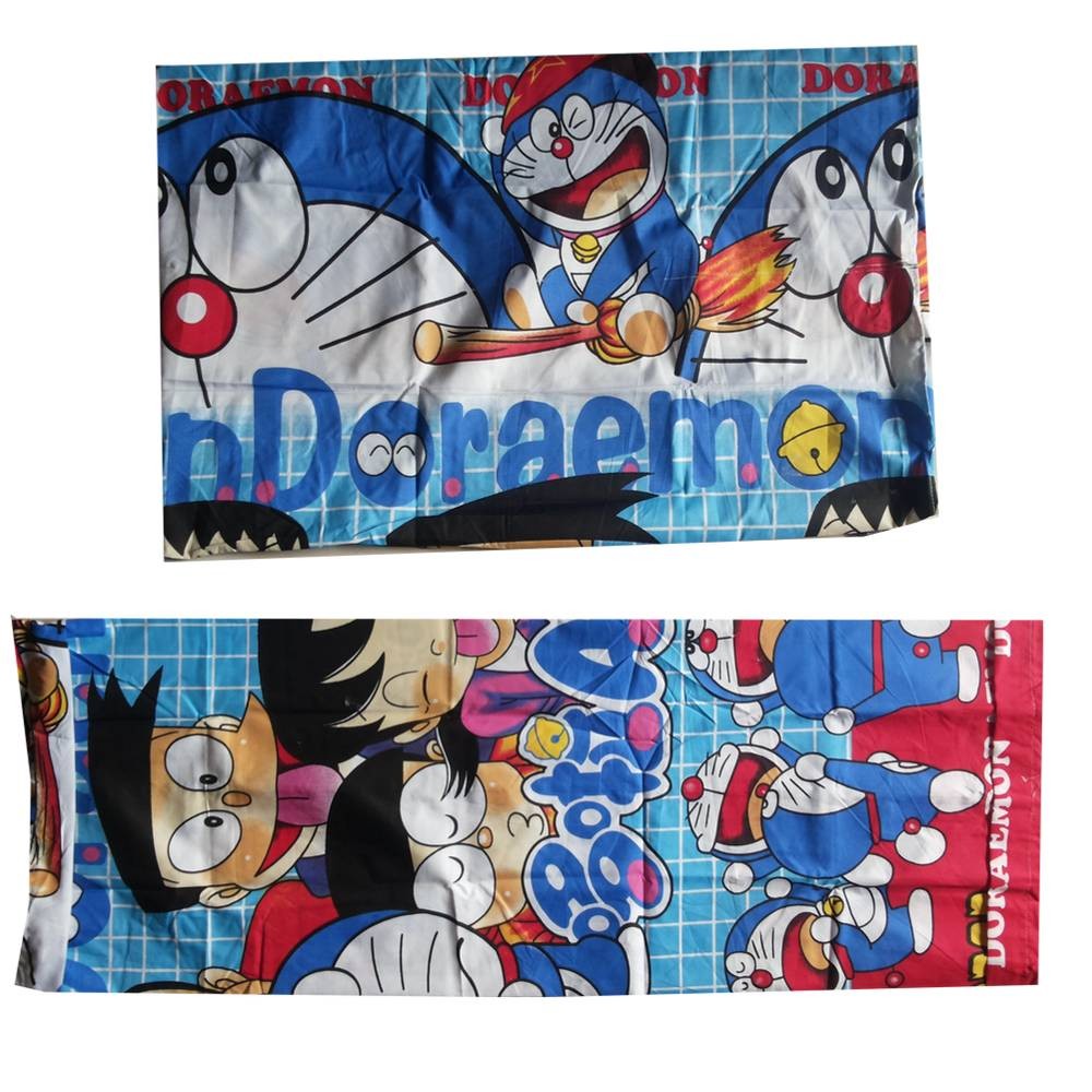 Jual Sarung Bantal Guling Set Free Bonus Tali Guling Doraemon