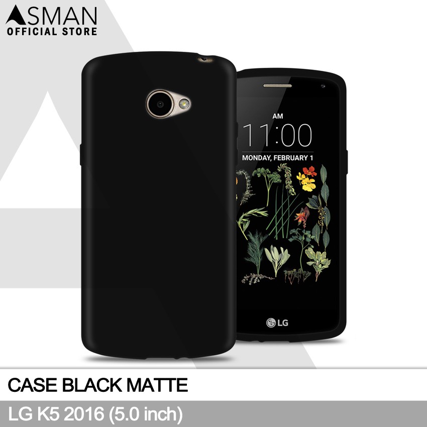 Ultraslim LG K5 2016 (5.0&quot;) | Soft Case Black Matte - Hitam