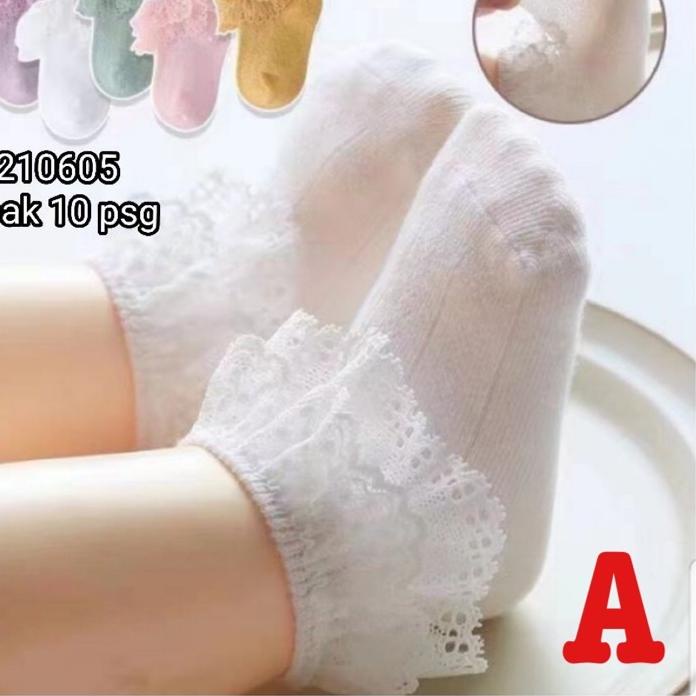 Catell love 09 Kaos Kaki RENDA Bayi Anak / Kaos Kaki Bayi Perempuan / Baby Socks