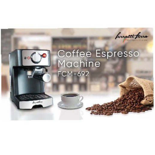 Mesin Kopi Espresso Coffee Espresso Machine FCM-692 Ferratti Ferro mesin capucino latte