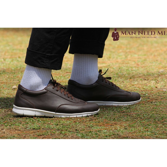 Sepatu Pria Coklat | Sepatu Sneakers / sneaker| Sepatu Casual / Kets