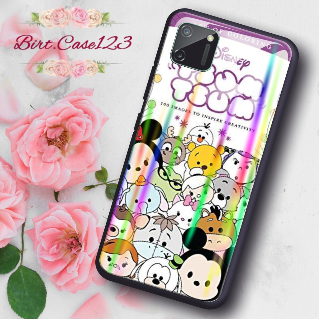 BC Case Gambar TSUM TSUM back case glass aurora iphone 5g 6g 6g+ 7g 7g+ 8g 8g+ x xr xs max 11 5,8