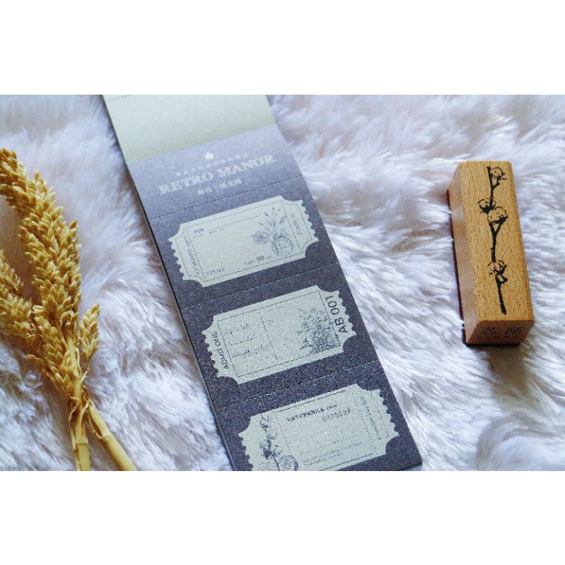 

Retro Manor Ticket Pad - Navy