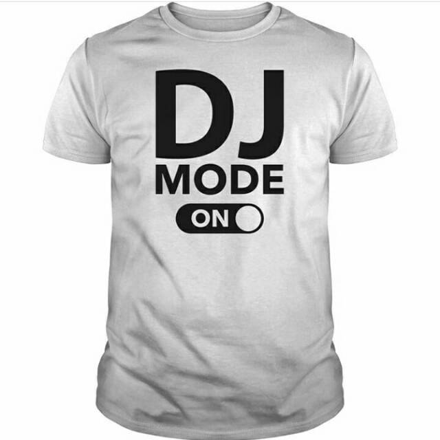 kaos baju t-shirt DJ mode On fashion unisex