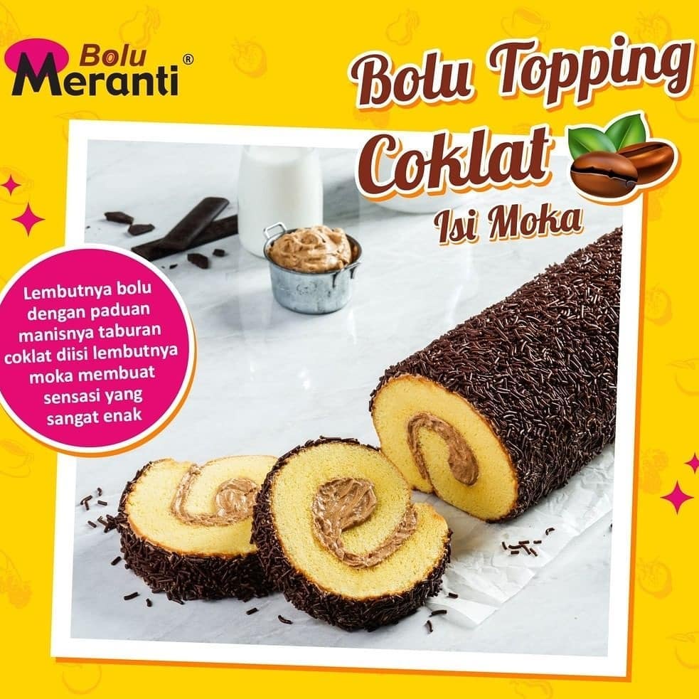 

BOLU MERANTI MOKA TOPPING COKELAT BM065