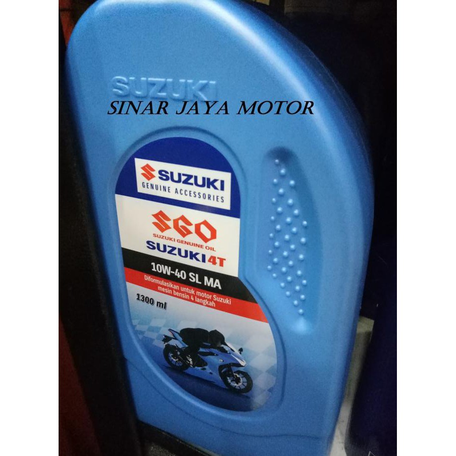 [[BISA COD]] Oli mesin SGO 4T 10W40 SL MA 1300ML / 1,3 Liter untuk GSX S dan GSX R