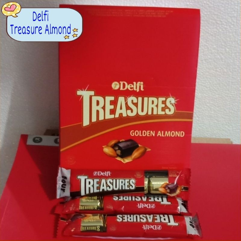 Coklat Delfi Treasure Almond (1Box=24Batang) @Istana.Coklat.Bandung