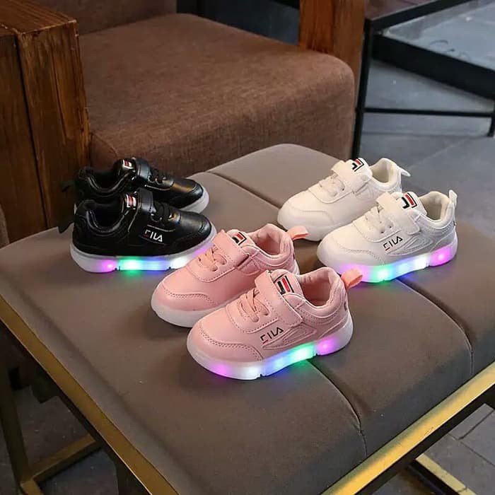 Promo FILA Shoes sepatu Fila Led Anak Perempuan