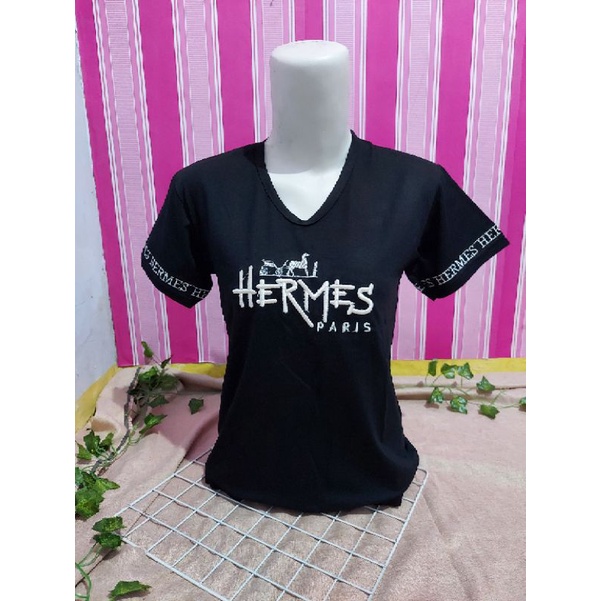 [BARU LAGI] KAOS WANITA PRETTY CUTE SPANDEX ADEM DAN HALUS LD 90