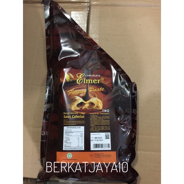 

Elmer Chocolate Filling Paste 1kg Selai Cokelat saus coklat