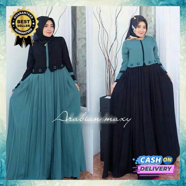 Baju Pesta Wanita Terbaru Gamis Casual Bj Remaja Muslim Ghamis Kekinian Games Syar'I Ghamis Cewek Pr