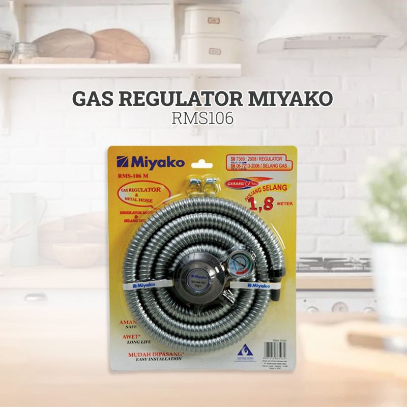 Selang regulator kompor gas Miyako RMS 106 / rms-106 / rms106