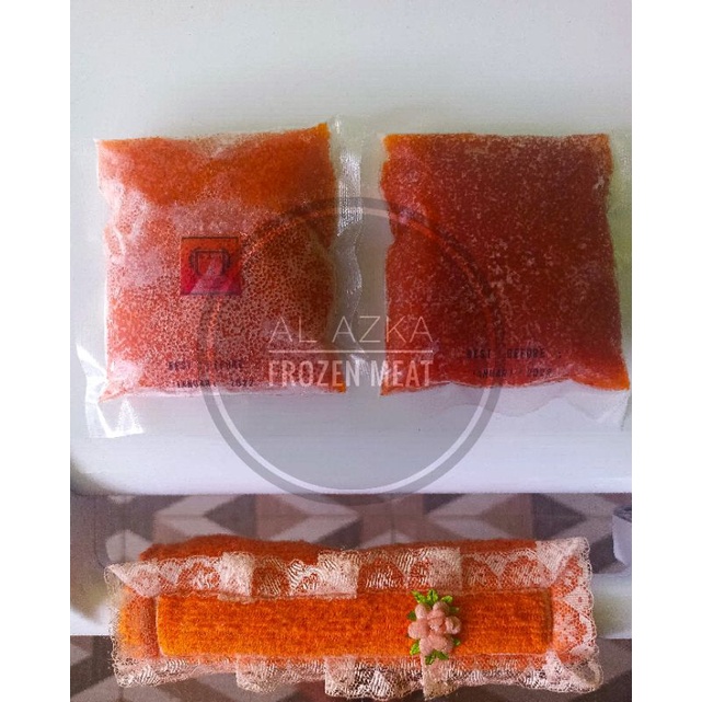 

Tobiko Orange Repack / Telur Ikan Terbang / Tobiko Sushi Beku 250 Gram