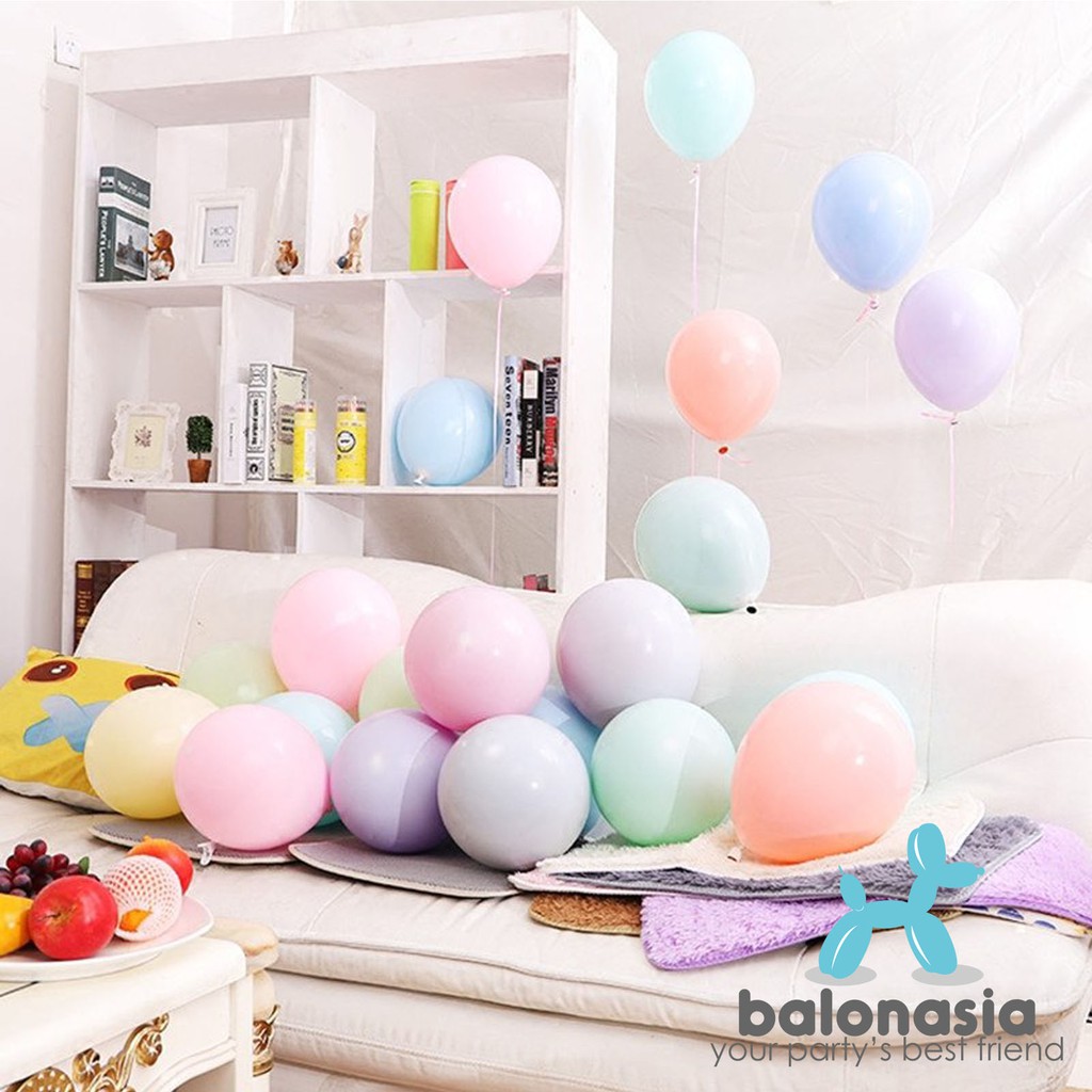 Balonasia Balon Latex Warna Pastel / Balon Macaron Image 4