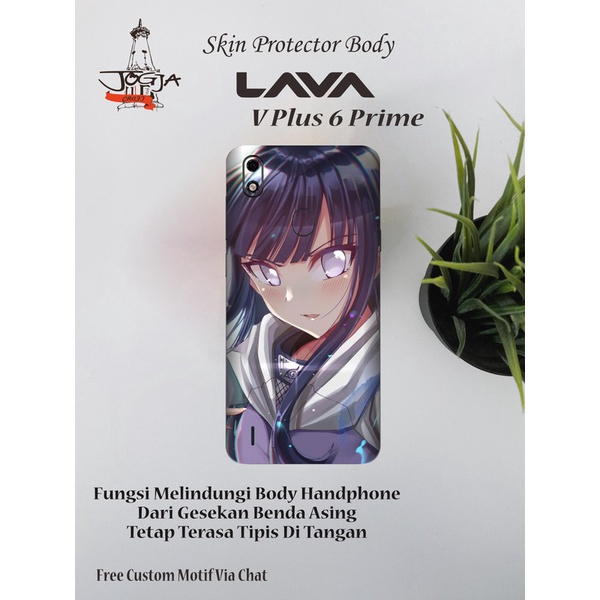 Dapat 2pcs Garskin Lava V Plus 6 Prime Motif Anime 2 Free Custom Motif (Bisa COD)
