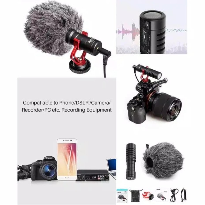 microphone vlogger microphone smartphone microphone camera DSLR ANDOER