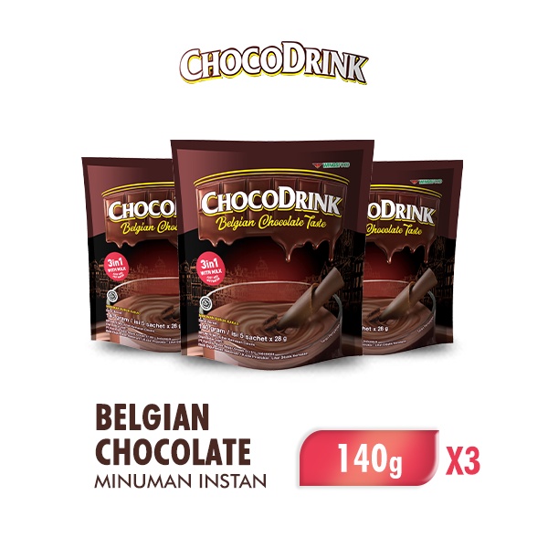 

Chocodrink Minuman Bubuk Coklat Bag 3 x 140 gr