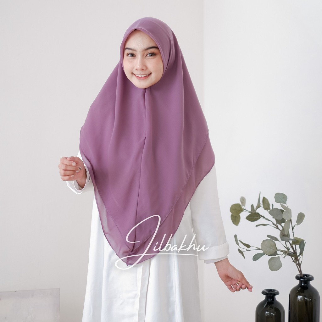 Jilbab Khimar Kayla Dua Lapis