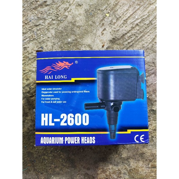 mesin pompa air aquarium hai long hl 2600 power head aquarium hailong 2600 water pump aquarium 1,8 m