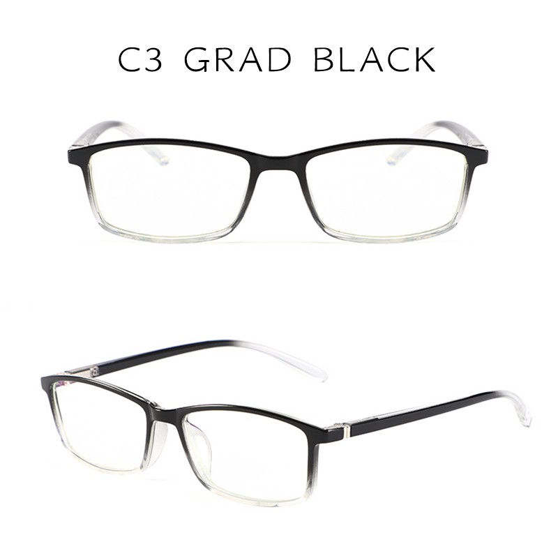 (YUZHU) Bayar di Tempat Korean Design Retro Small Square Kacamata Wanita/Pria  100% Anti Blue Eyeglasses