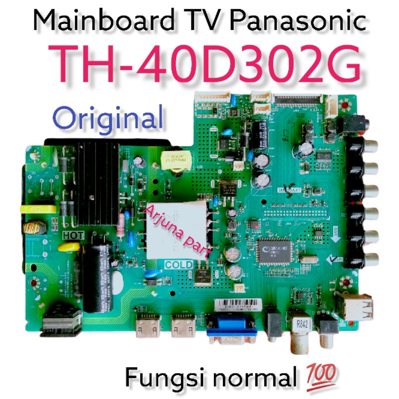 MB / mesin / modul tv / motherboard / mainboard tv panasonic TH 40D302G / MB TV panasonic 40D402G / 
