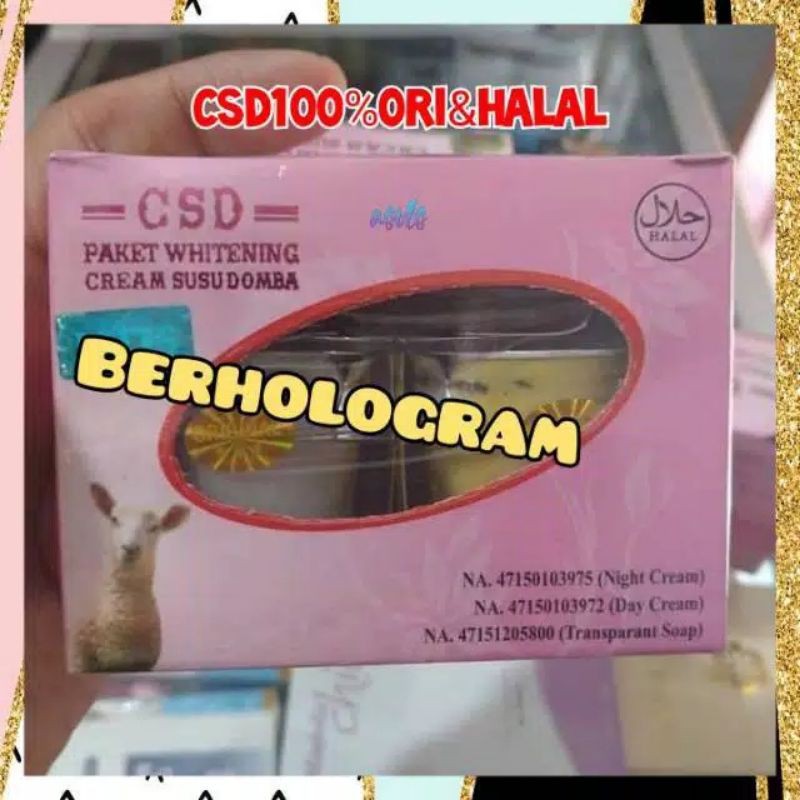 Csd Mds BPOM Cream susu domba holo biru 30gr BESAR 100% ori