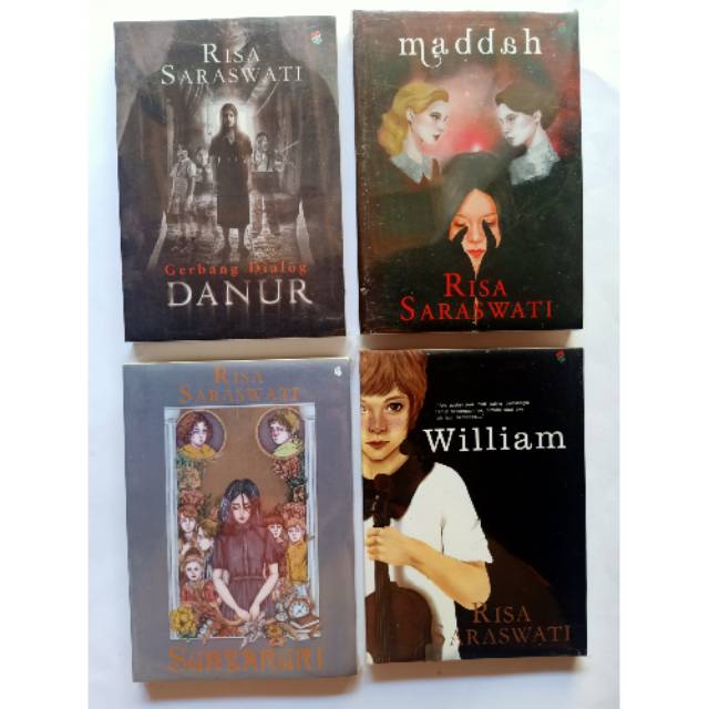 Paket 4 novel Risa Saraswati Danur maddah sunyaruri William (danur1 danur2 danur3 William) #horor