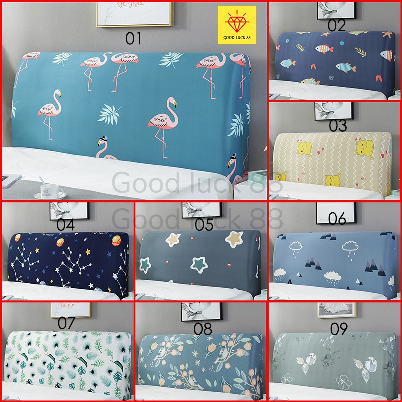 Cover Sandaran Headboard Kepala Tempat Tidur Springbed Elastis ukuran 160cm (L) dan  180cm (XL)