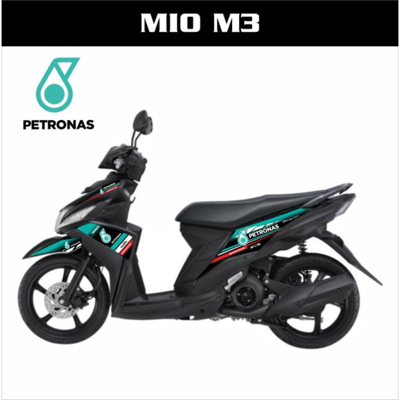 Striping lis sticker variasi yamaha Mio M3 Petronas logo