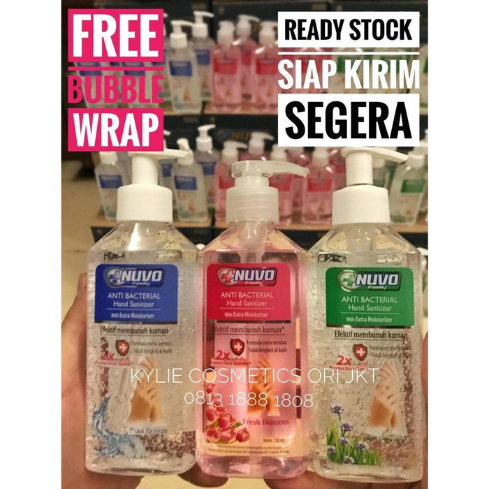 [READY STOCK MURAH ORI] Hand Sanitizer Nuvo Gel 250 ml Pump 250ml