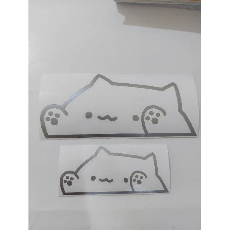 STICKER BONGO CAT CUTTING MOTOR MOBIL LAPTOP