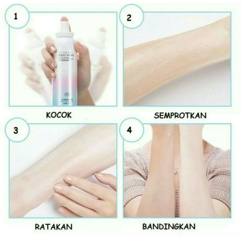 ISOLATION BODY WHITENING SPRAY BPOM | MAYCREATE BPOM PEMUTIH TUBUH INSTANT |