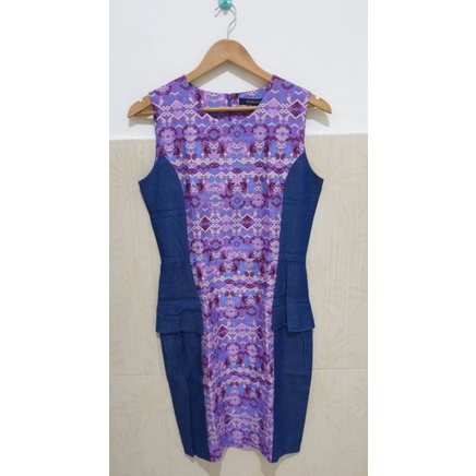 DRESS  BATIK DENIM BATEEQ