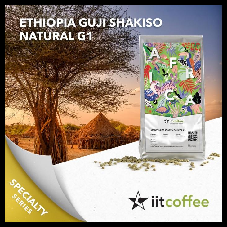 

DISKON TERBATAS !!! ARABICA GREEN BEANS - ETHIOPIA GUJI SHAKISO NATURAL G1 - 1KG TERLARIS